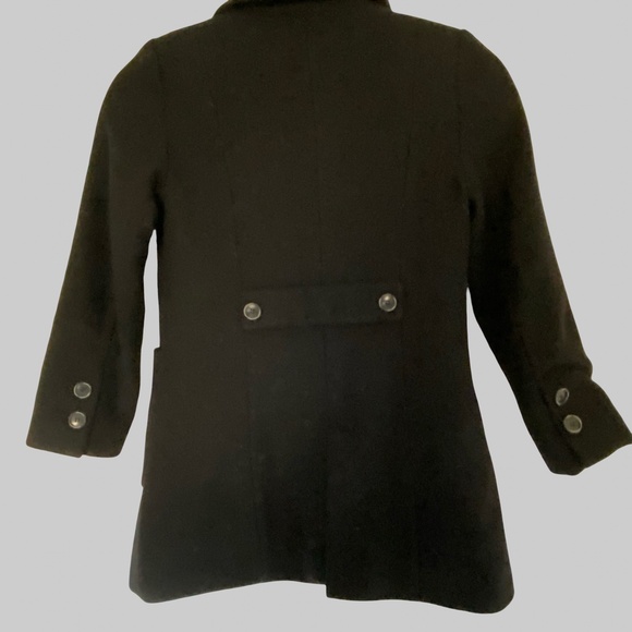 Zara Girls 7/8 Black Wool Blend Button Up Petticoat- Sz-7/8 - Picture 4 of 15